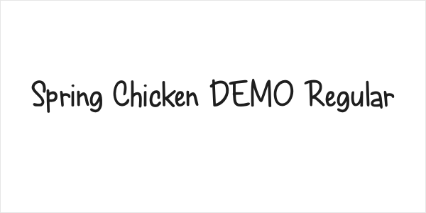 Spring Chicken DEMO Regular Logo