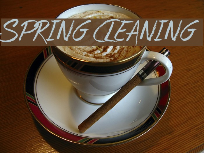 Spring Cleaning Font examples