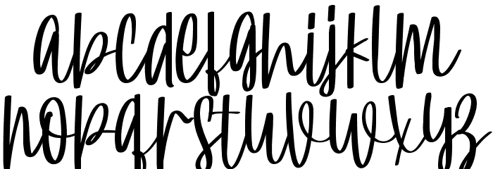 Spring Comedy Demo Script Schriftart Kleinbuchstaben