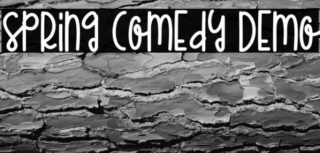 Spring Comedy Demo Font examples