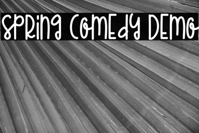 Spring Comedy Demo Font examples