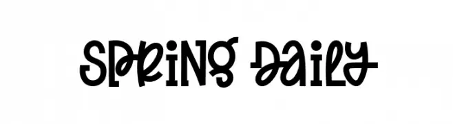 Spring Daily  Frei Schriftart Herunterladen