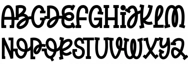 Spring Daily フォント 大文字