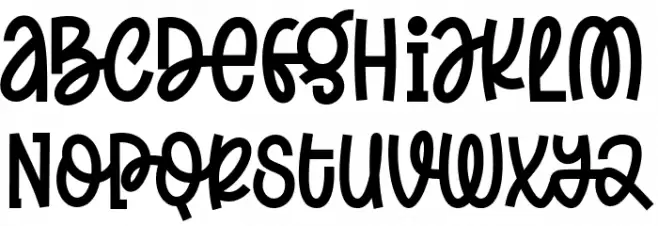 Spring Daily Schriftart Kleinbuchstaben