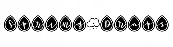 Spring*Drops  Скачать бесплатные шрифты