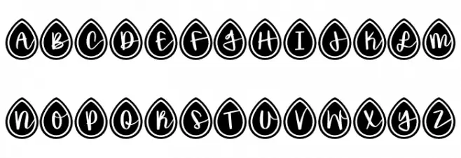 Spring*Drops Schriftart Groß