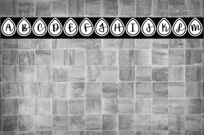 Spring*Drops Font examples