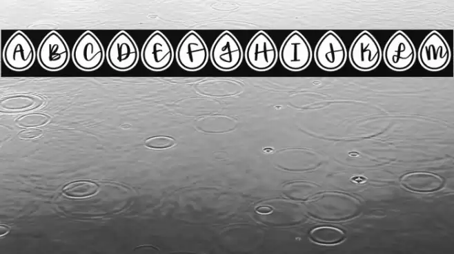 Spring*Drops Font examples