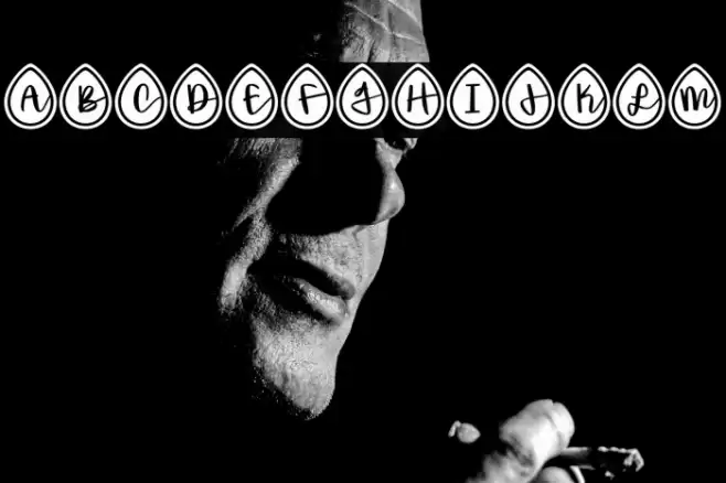 Spring*Drops Font examples