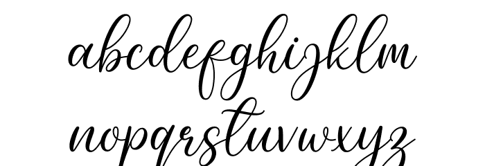Spring Flower Font LOWERCASE