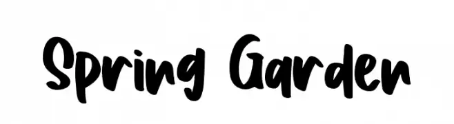 Spring Garden  font caratteri gratis