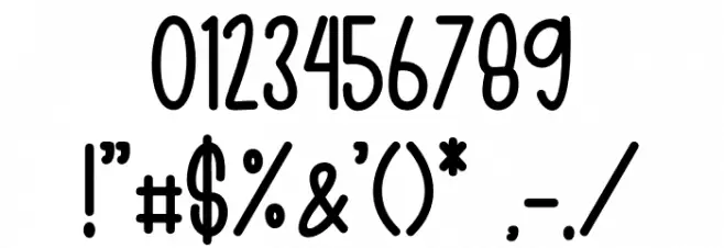 Spring Garden Font OTHER CHARS