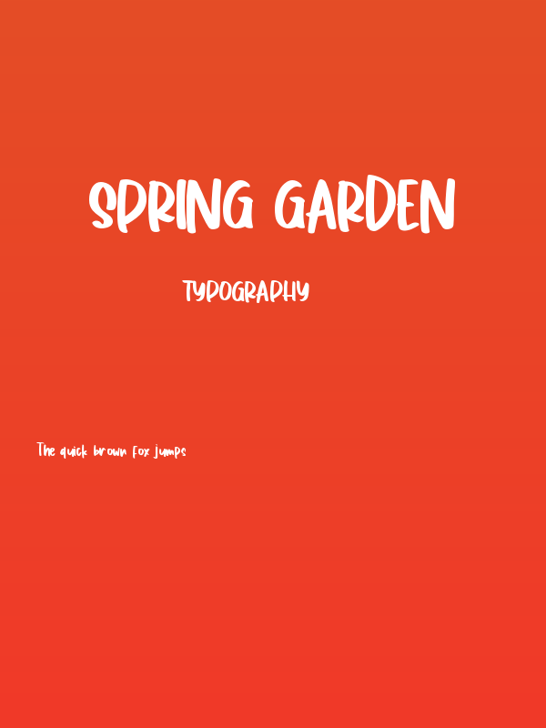 Spring Garden Poster