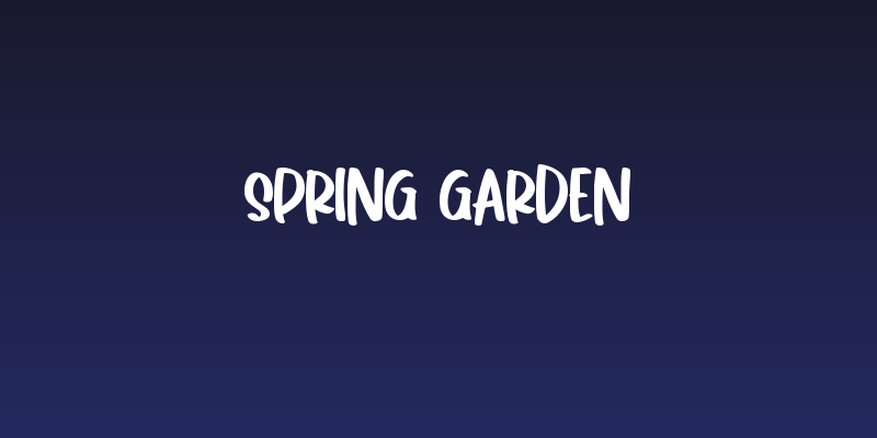 Spring Garden Social Header