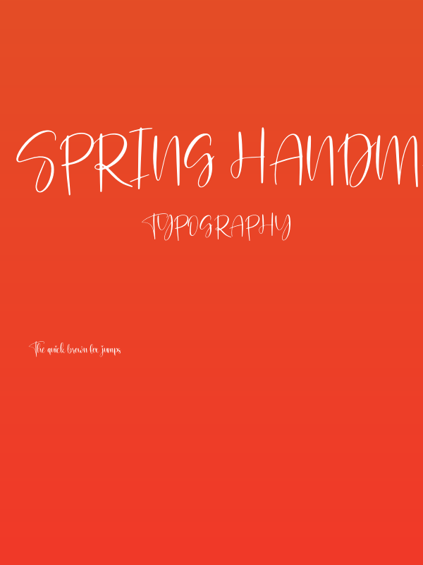 Spring Handmade Poster