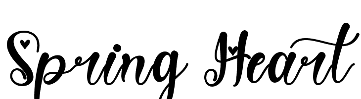Spring Heart  لخطوط تنزيل