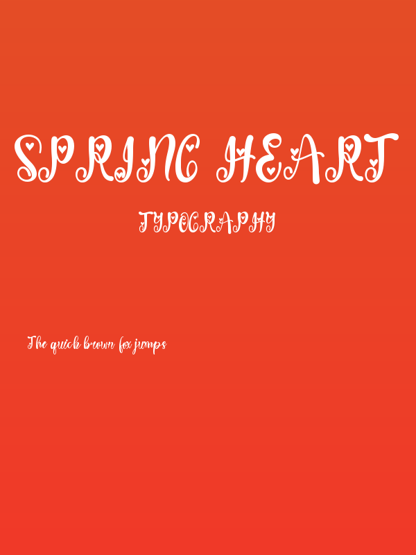 Spring Heart Poster