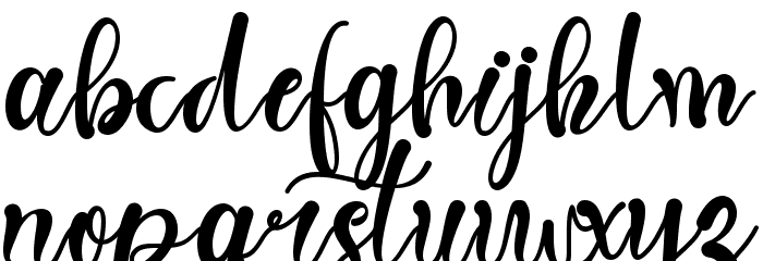 Spring Heart Font LOWERCASE