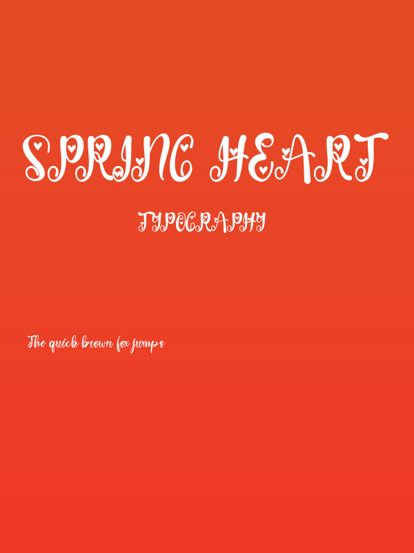Spring Heart Poster