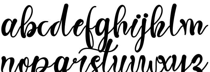 Spring Heart Font LOWERCASE