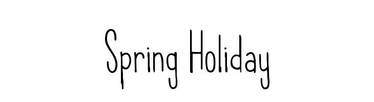 Spring Holiday  नि: शुल्क फ़ॉन्ट्स डाउनलोड