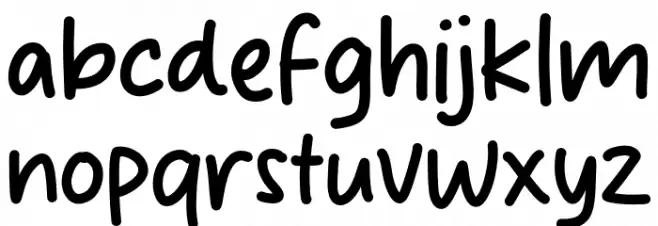 Spring Moon 字体 小写