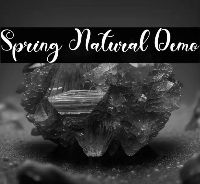 Spring Natural Demo Font examples