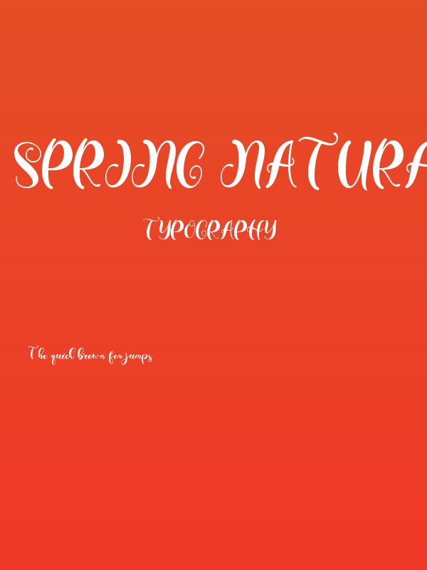 Spring Natural Demo Poster