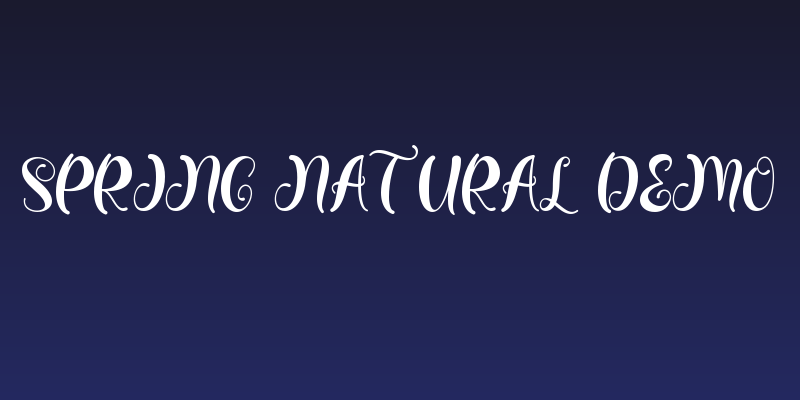 Spring Natural Demo Social Header