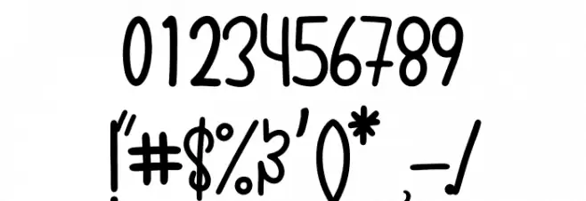 Spring Onion Font OTHER CHARS