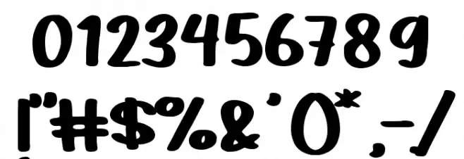 Spring Plum Font OTHER CHARS