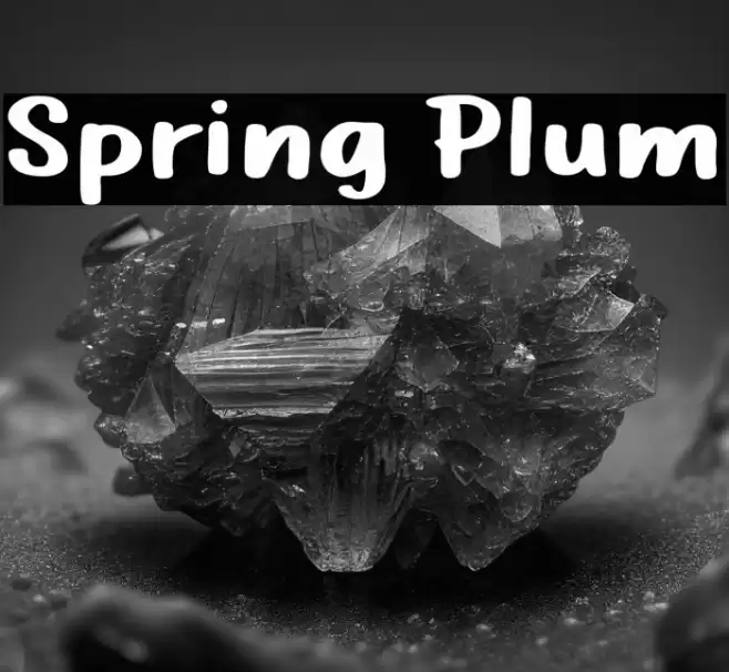 Spring Plum Font examples