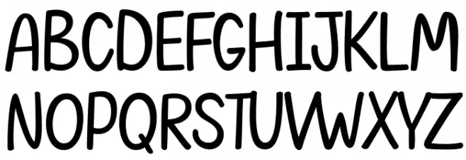 Spring Rainstorm Font UPPERCASE