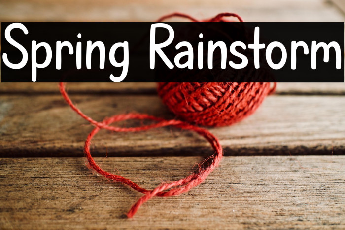 Spring Rainstorm Example 3