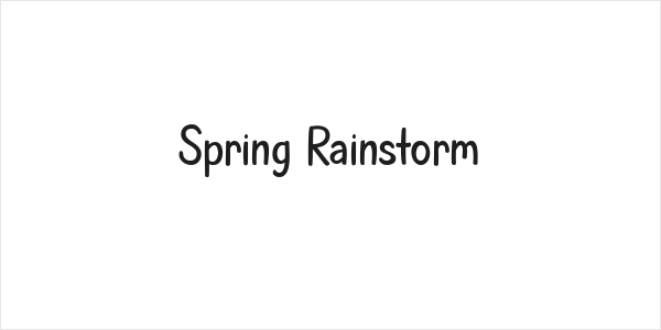 Spring Rainstorm Logo