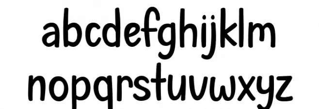 Spring Rainstorm Font LOWERCASE