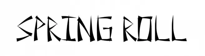 Spring Roll  font caratteri gratis