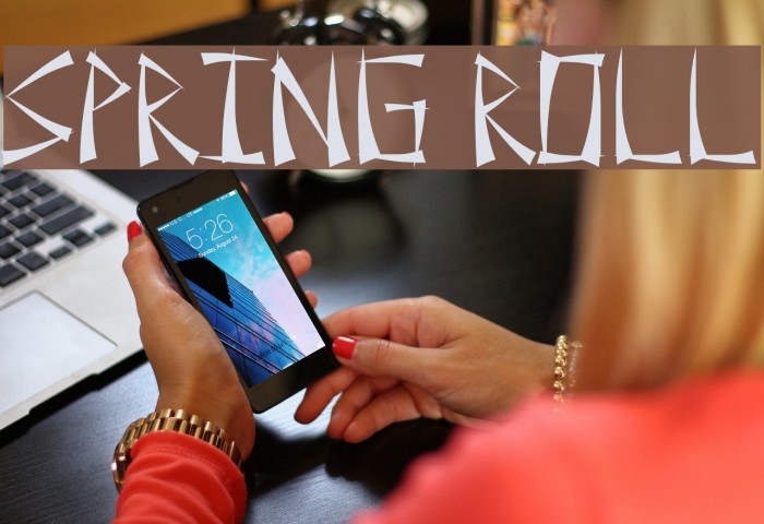 Spring Roll Font examples