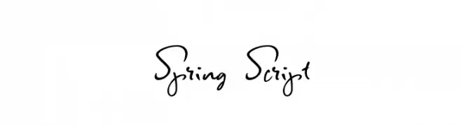 Spring Script  नि: शुल्क फ़ॉन्ट्स डाउनलोड