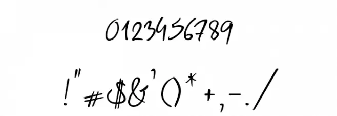 Spring Script Font OTHER CHARS