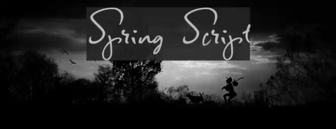 Spring Script Font examples