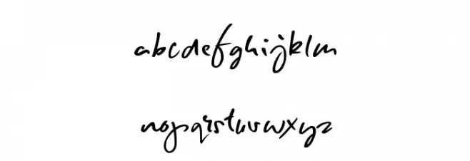 Spring Script 字体 小写