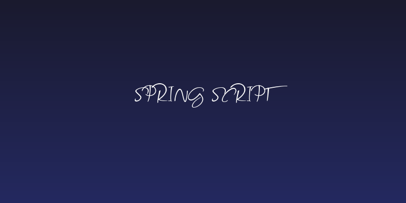 Spring Script Social Header
