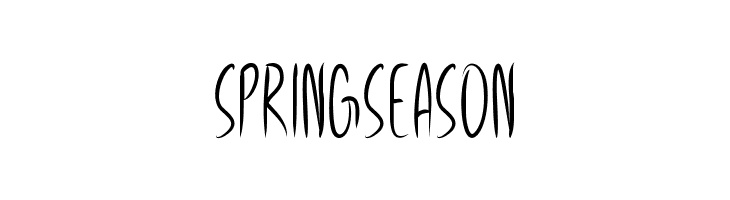 Spring Season  नि: शुल्क फ़ॉन्ट्स डाउनलोड