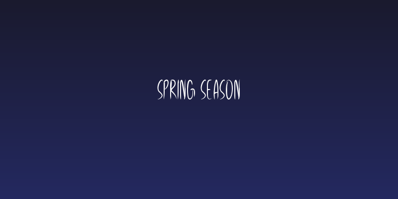 Spring Season Social Header