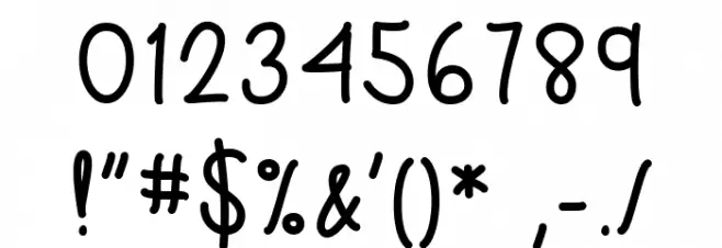 Spring Snowstorm Font OTHER CHARS