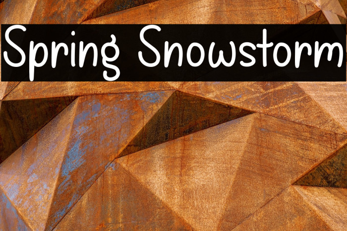 Spring Snowstorm Example 3