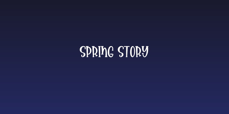 Spring Story Social Header