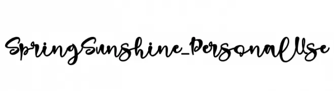Spring Sunshine _ Personal Use  baixar fontes gratis