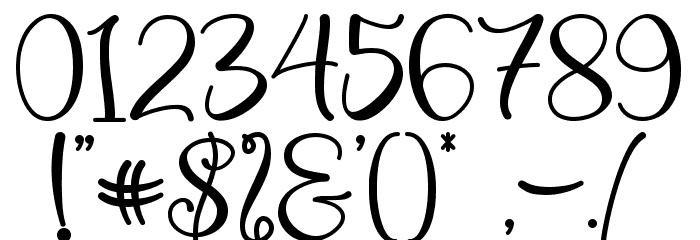 Spring Sweet - Personal Use Font OTHER CHARS